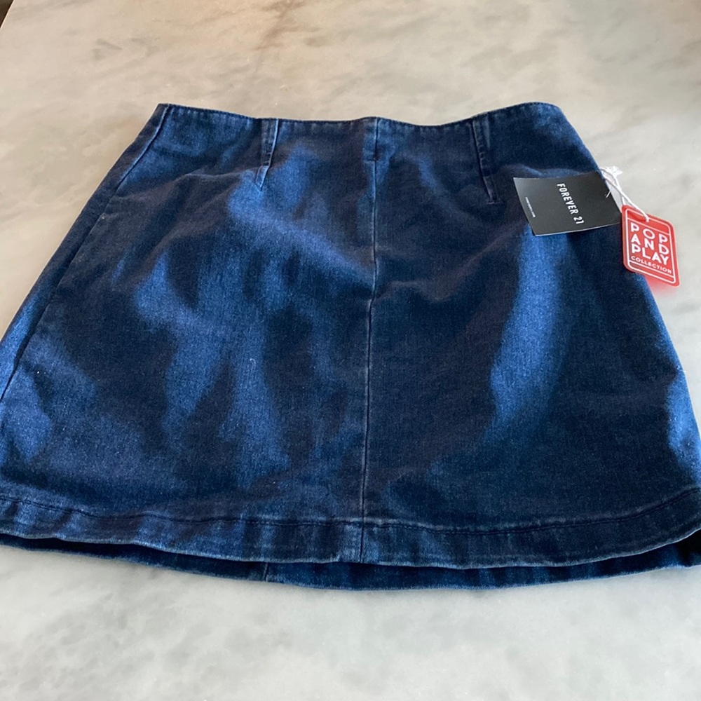 Forever 21 blue Jean mini skirt— high waisted